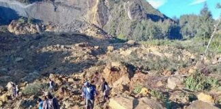 glissement de terrain en Papouasie-Nouvelle-Guinée