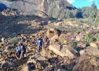 glissement de terrain en Papouasie-Nouvelle-Guinée