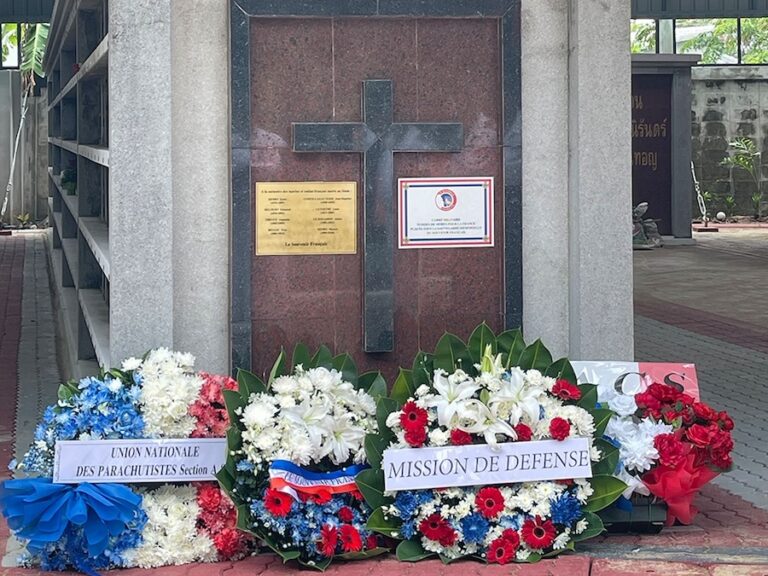 THAÏLANDE – COMMUNAUTÉ : Hommage aux militaires français tombés au Siam