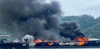 yacht Phuket incendie