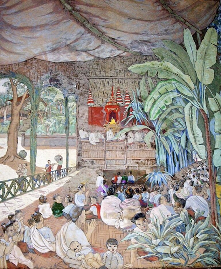 LAOS – CULTURE : Restauration des peintures murales d’Alix Aymé