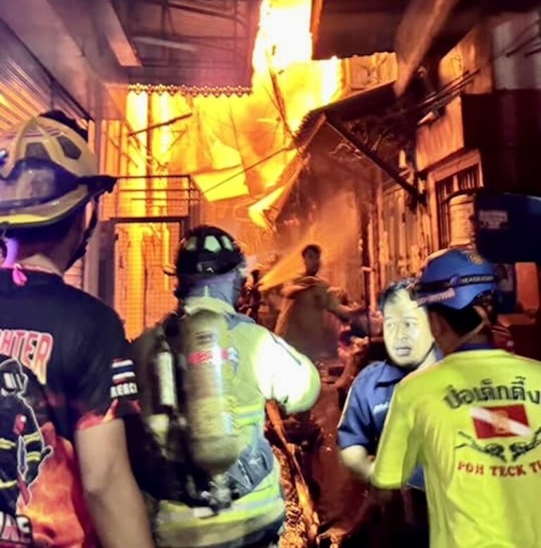 THAÏLANDE – CATASTROPHE : Incendie dans le quartier chinois de Bangkok