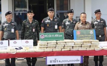 THAÏLANDE – DROGUE : La police des frontières saisit plus d’un million de pilules de méthamphétamine