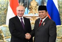 Poutine et Prabowo