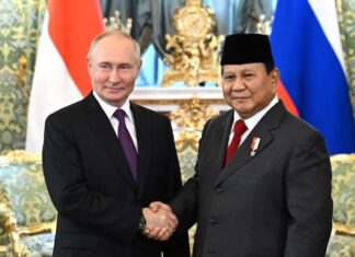 Poutine et Prabowo