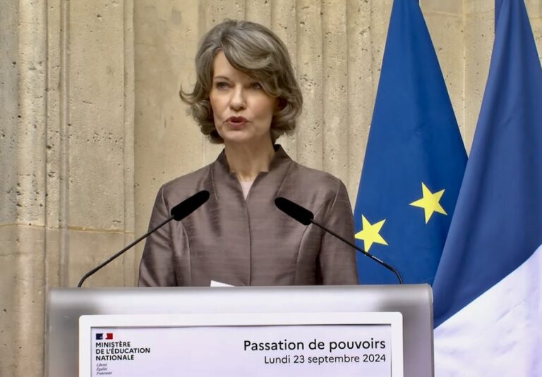 ASIE – FRANCE : Anne Genetet fait ses débuts à l’Éducation nationale