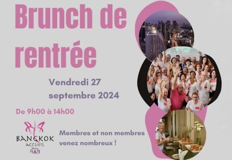THAÏLANDE – COMMUNAUTÉ : Bangkok Accueil fait sa rentrée le 27 septembre