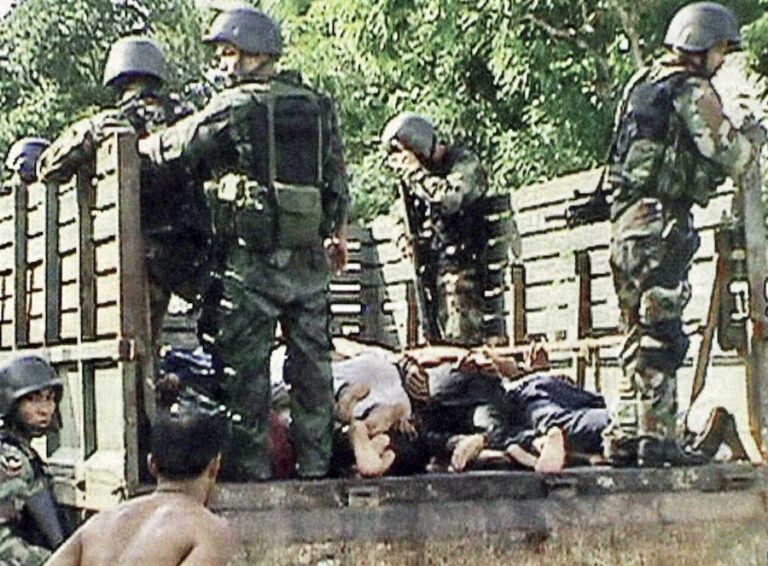 THAÏLANDE – JUSTICE : Poursuites des responsables de la répression de 2004 à Narathiwat