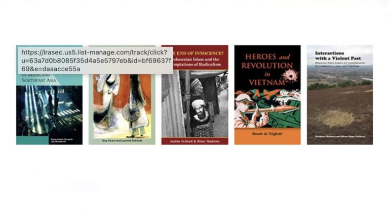 ASIE DU SUD-EST – LIVRES : L’Irasec lance une nouvelle collection d’études régionales