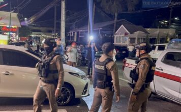PATTAYA – SOCIÉTÉ : Un coup de feu en pleine nuit sème la panique Police Pattaya