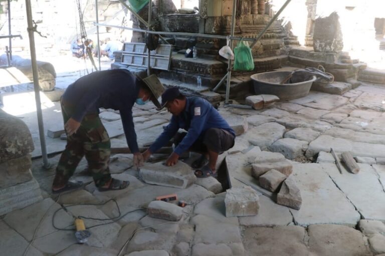 CAMBODGE – PATRIMOINE : Restauration de la troisième terrasse du temple Bayon