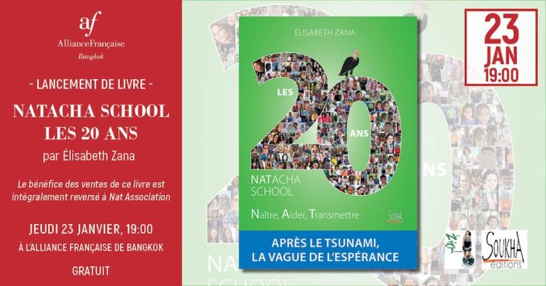 THAÏLANDE – FRANCE : Élisabeth Zana poursuit sa tournée littéraire : de nouvelles dates annoncées