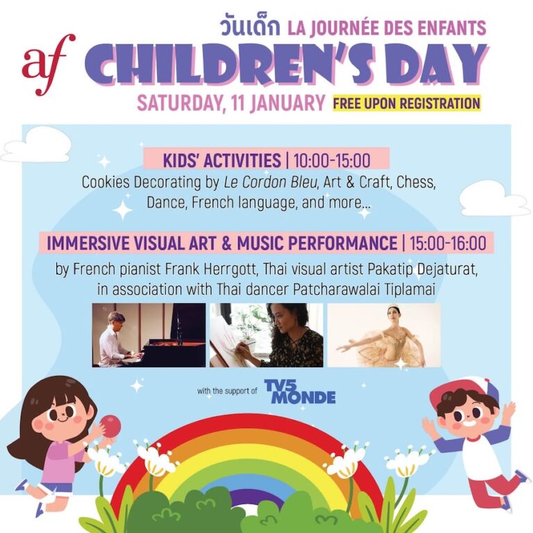 THAÏLANDE – COMMUNAUTÉ : Fêtez la Journée des Enfants à l’Alliance Française de Bangkok !