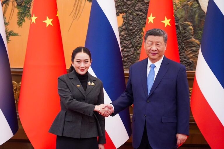THAÏLANDE – CHINE : Xi Jinping et Paetongtarn Shinawatra en super-flics