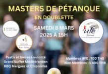 UFE Thaïlande concours de pétanque
