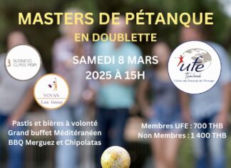 UFE Thaïlande concours de pétanque