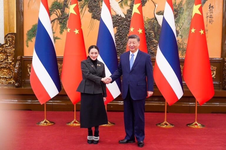 THAÏLANDE – CHINE : Xi Jinping reçoit à Pékin Paetongtarn Shinawatra