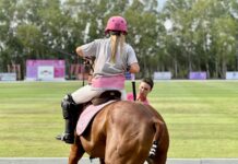 Pink polo match