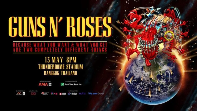 THAÏLANDE – CONCERT : Guns N’ Roses de retour à Bangkok le 13 mai !