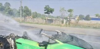 Lamborghini incendie