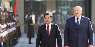 Min Aung Hlaing à Minsk