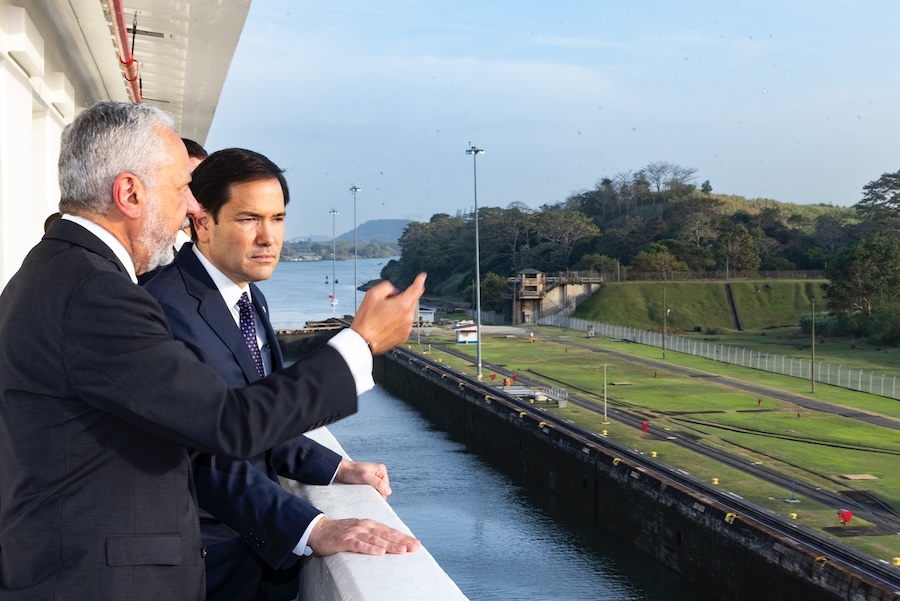 canal Panama visite de Rubio