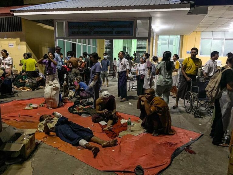 BIRMANIE – SÉISME : À Mandalay un bilan provisoire annonce 649 morts