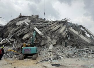 immeuble effondré à Bangkok