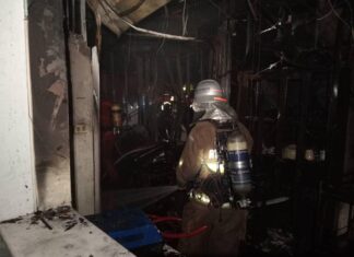 pompier incendie hôpital Bangkok