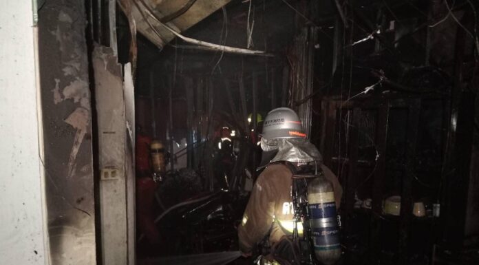 pompier incendie hôpital Bangkok