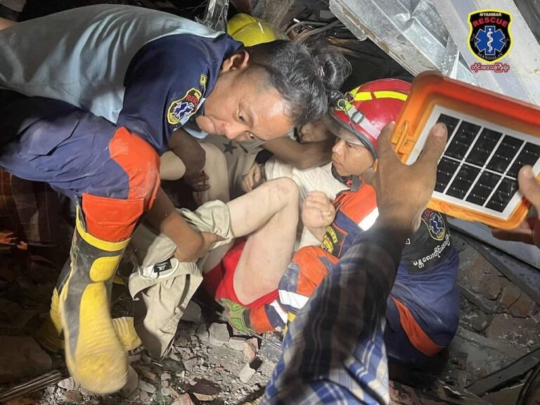 BIRMANIE – SÉISME : Le bilan du tremblement de terre dépasse les 1 640 morts