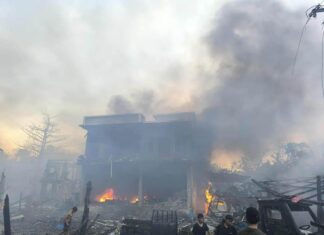 Bombardements Birmanie