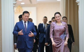 THAÏLANDE – CAMBODGE : Paetongtarn Shinawatra en visite à Phnom Penh Hun Manet et Ing Shinawatra