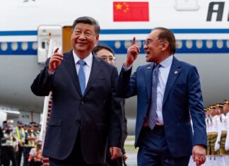 Ibrahim Anwar et Xi Jinping