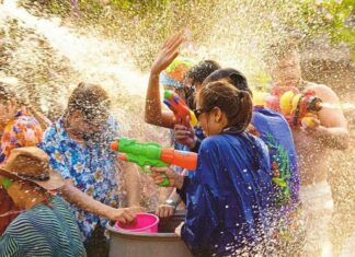 Songkran festivités