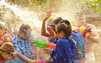 Songkran festivités