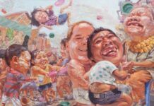 Songkran en peinture