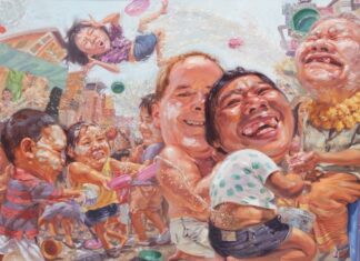 Songkran en peinture