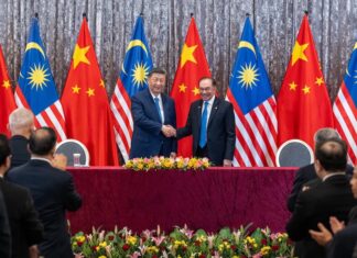 Xi Jinping et Ibrahim Anwar