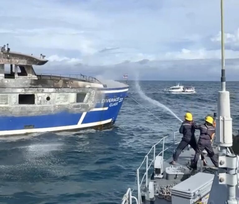 PHANG NGA – TOURISME : Incendie à bord d’un bateau de plongée, les 26 passagers sains et saufs