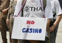 Manifestation contre les casinos