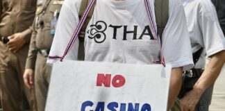 Manifestation contre les casinos
