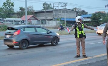 police route Thaïlande