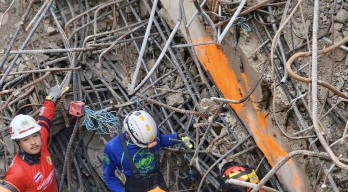 sauvetage Bangkok séisme