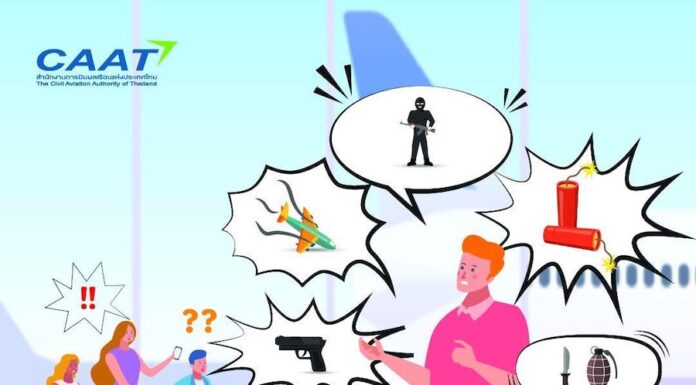 THAÏLANDE – TOURISME : Attention aux blagues interdites dans les aéroports et avions CAAT