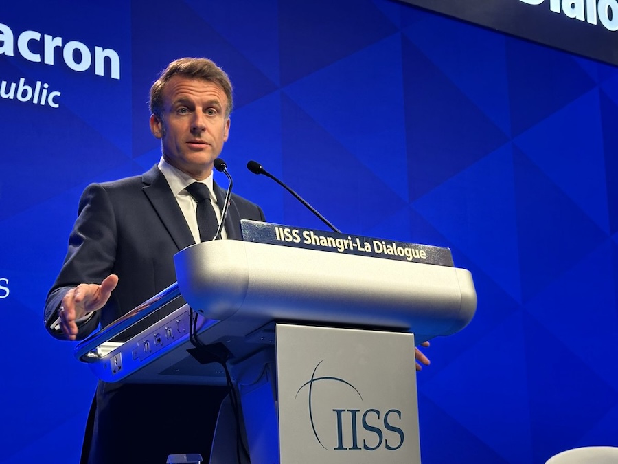 Emmanuel Macron Shangri-la forum