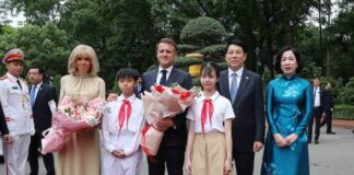 Emmanuel Macron en visite au Vietnam