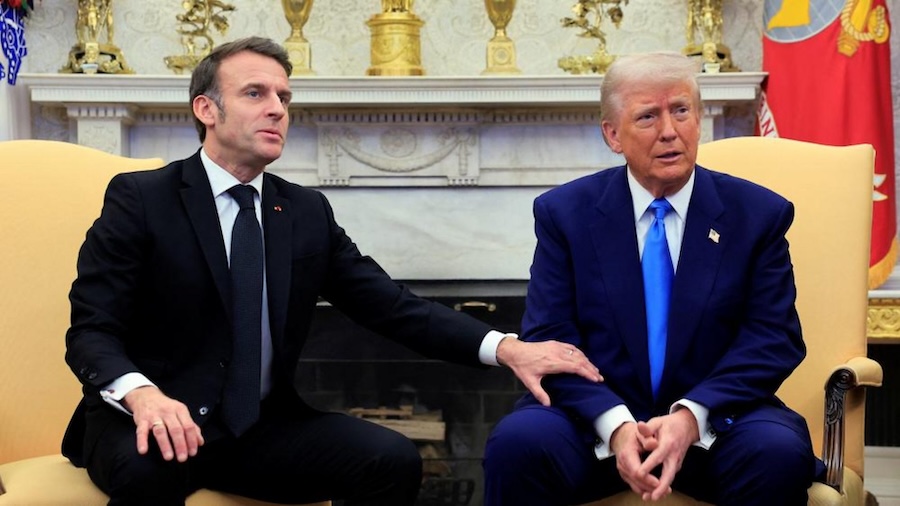 Emmanuel Macron et Donald Trump