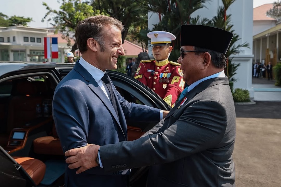 Emmanuel Macron et Prabowa Subianto