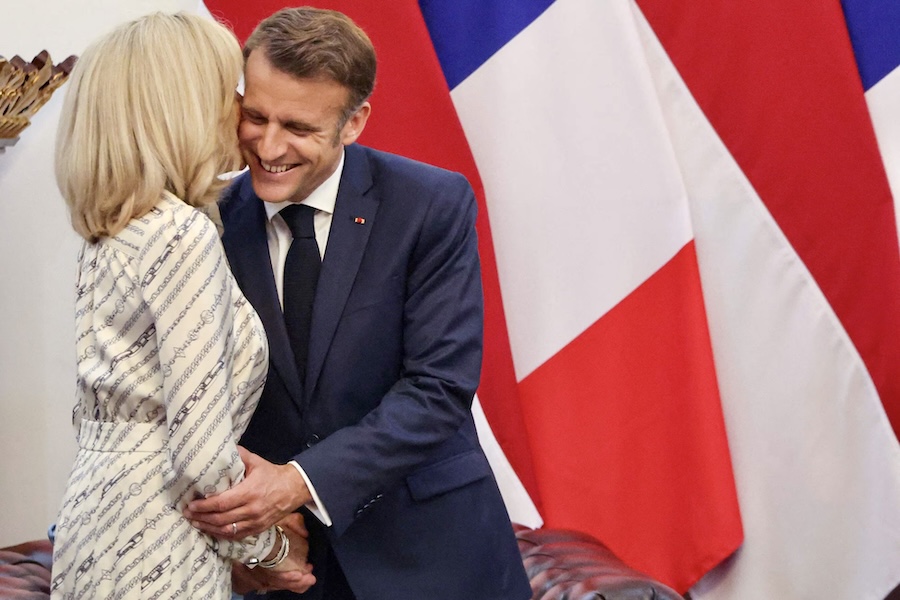 Emmanuel et Brigitte Macron